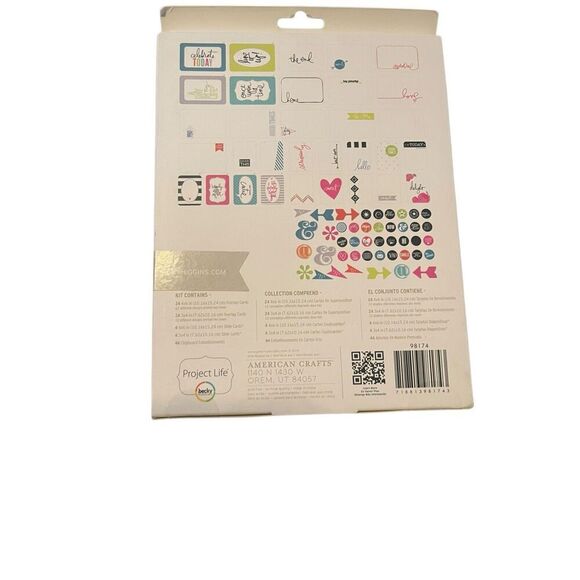 NEW Becky Higgins Project Life Scrapbooking Kit 100 Pieces - Picture 5 of 6